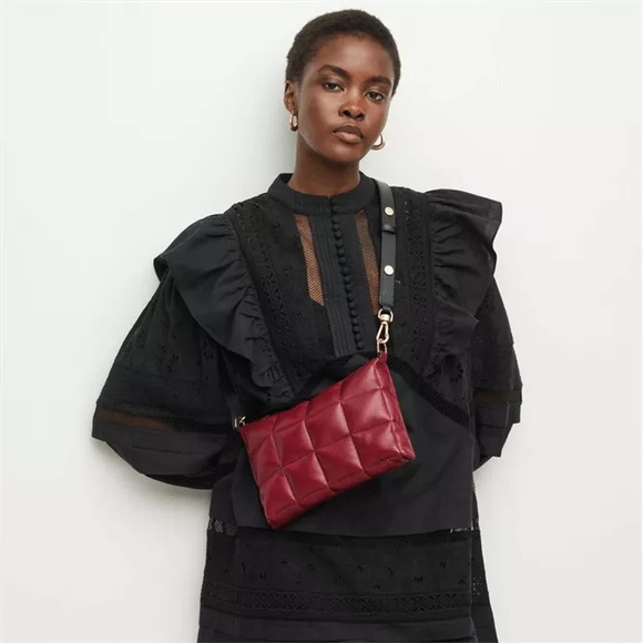 All Saints Handbags - All Saints Eve Leather Quilted Crossbody Bag